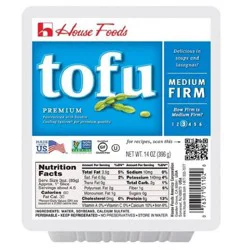 House Foods Gluten Free Medium Firm Tofu - 14oz