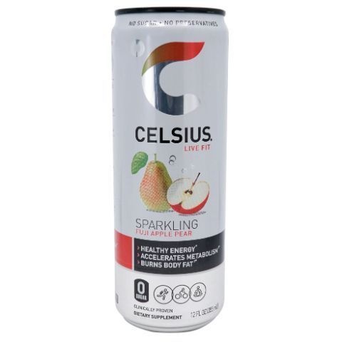 slide 1 of 1, CELSIUS Sparkling Fuji Apple Pear, 12 oz
