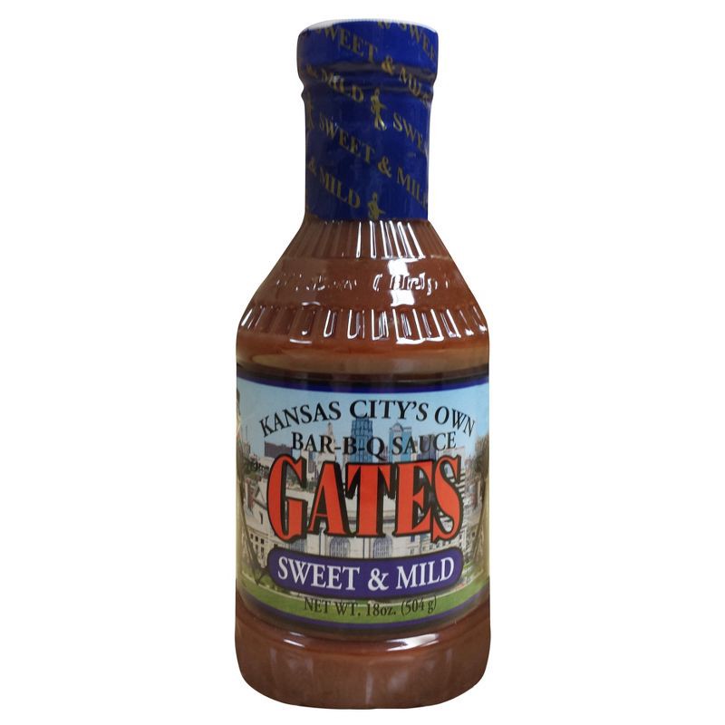 slide 1 of 4, Kansas City's Own Gates Bar-B-Q Sauce Sweet & Mild - 18oz, 18 oz