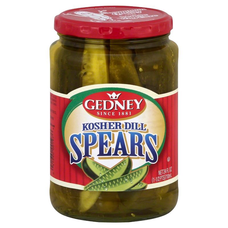 slide 1 of 1, Gedney Pickles Kosher Dill Spears - 24oz, 24 oz