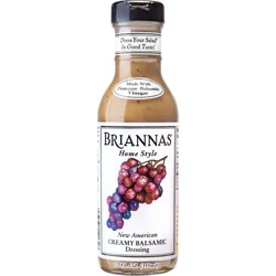 Briannas Creamy Balsamic Dressing - 12 fl oz