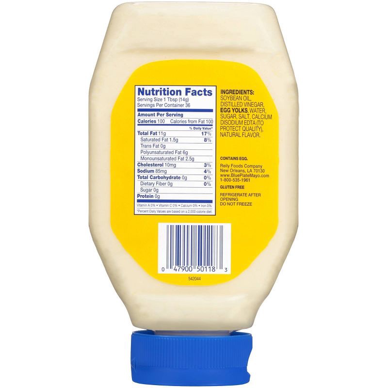slide 2 of 6, Blue Plate Squeeze Mayonnaise - 18oz, 18 oz