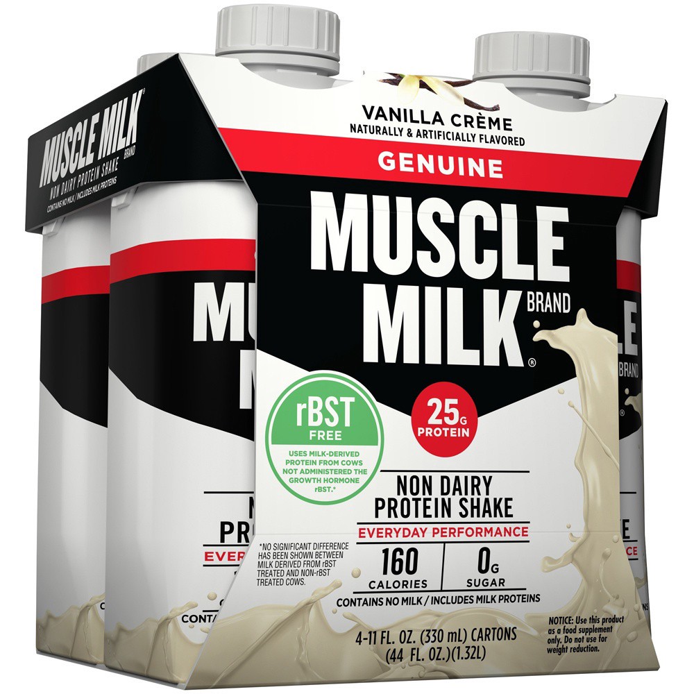 slide 2 of 4, Muscle Milk Vanilla Creme Protein Shake, 4 ct; 11 oz