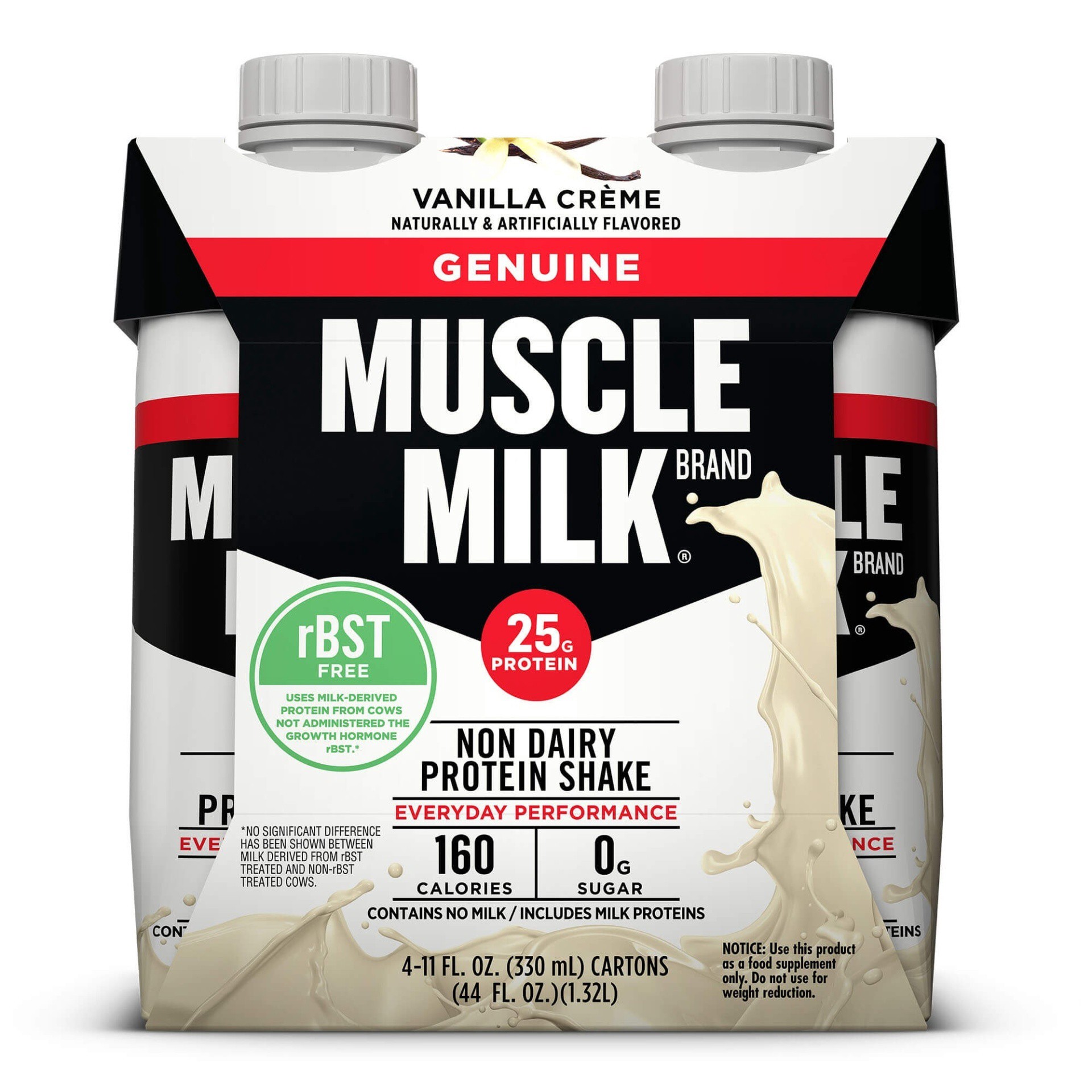 slide 1 of 4, Muscle Milk Vanilla Creme Protein Shake, 4 ct; 11 oz