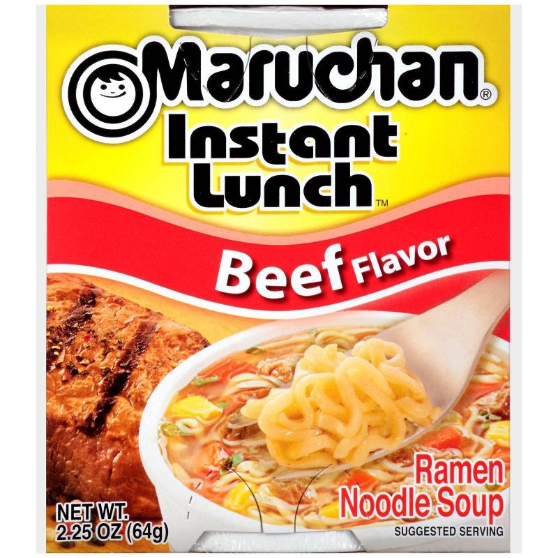 slide 3 of 3, Maruchan Instant Lunch Beef Flavor Noodle Soup 2.25oz, 2.25 oz