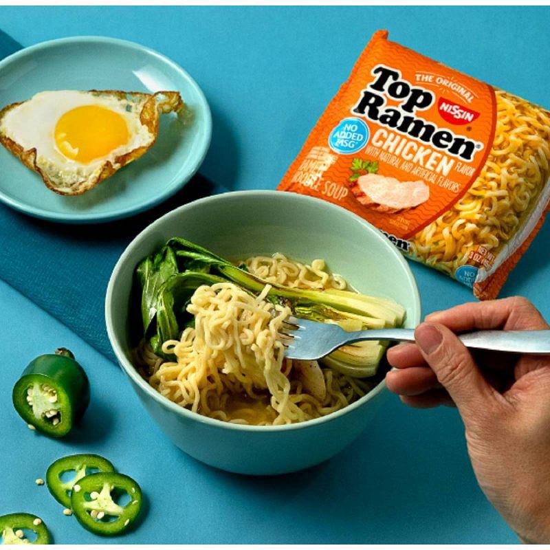 slide 3 of 3, Nissin Top Ramen Noodle Chicken Soup - 18oz/6ct, 6 ct; 18 oz