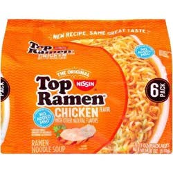 Nissin Top Ramen Noodle Chicken Soup - 18oz/6ct
