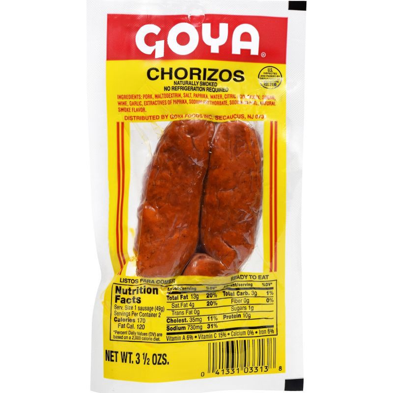 slide 1 of 3, Goya Chorizos - 3.5oz, 3.5 oz