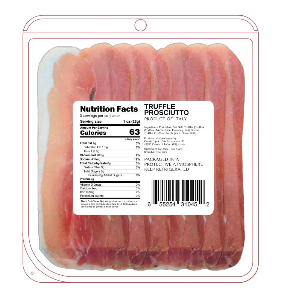 slide 2 of 2, Casale Truffle Prosciutto Pre-Sliced, 3 oz