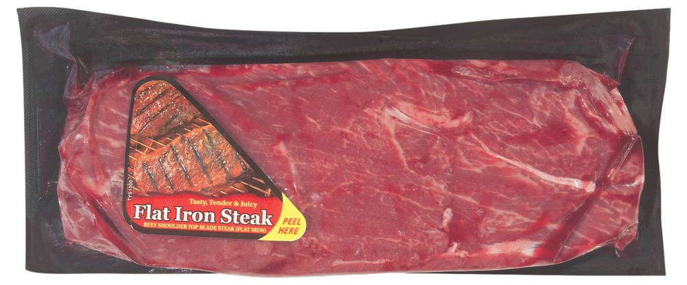 slide 1 of 3, Beef Choice Boneless Flat Iron Steak (1 Steak), per lb