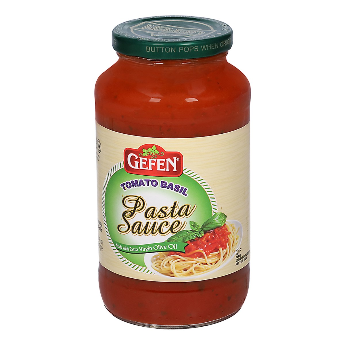 slide 3 of 9, Gefen Basil Pasta Sauce, 26 oz