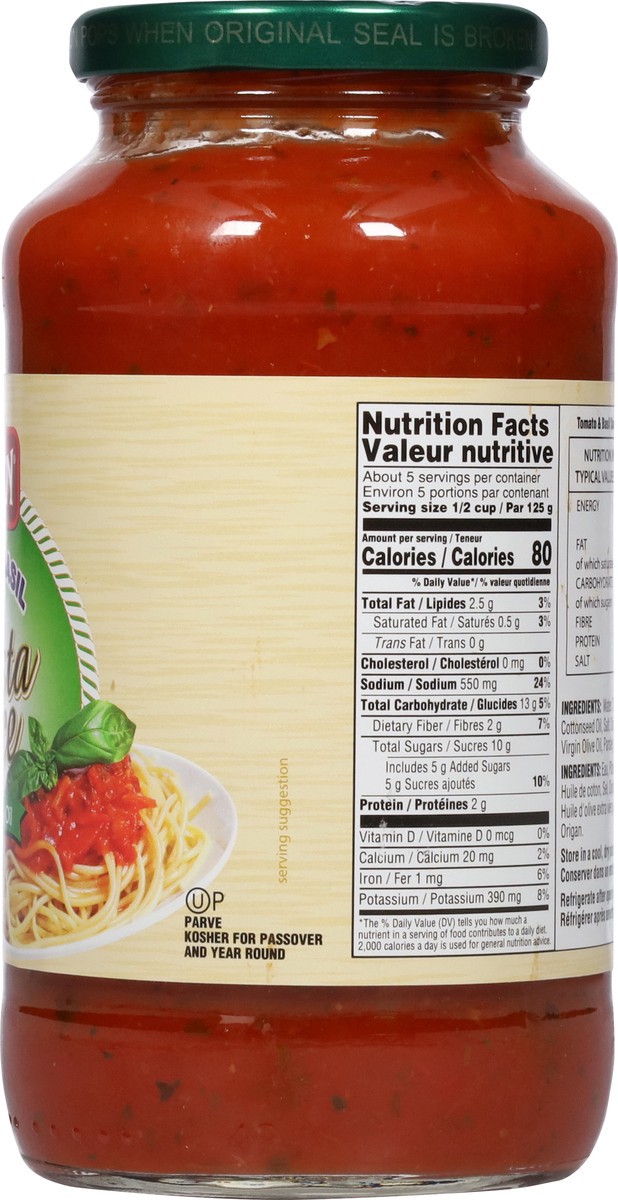 slide 9 of 9, Gefen Basil Pasta Sauce, 26 oz