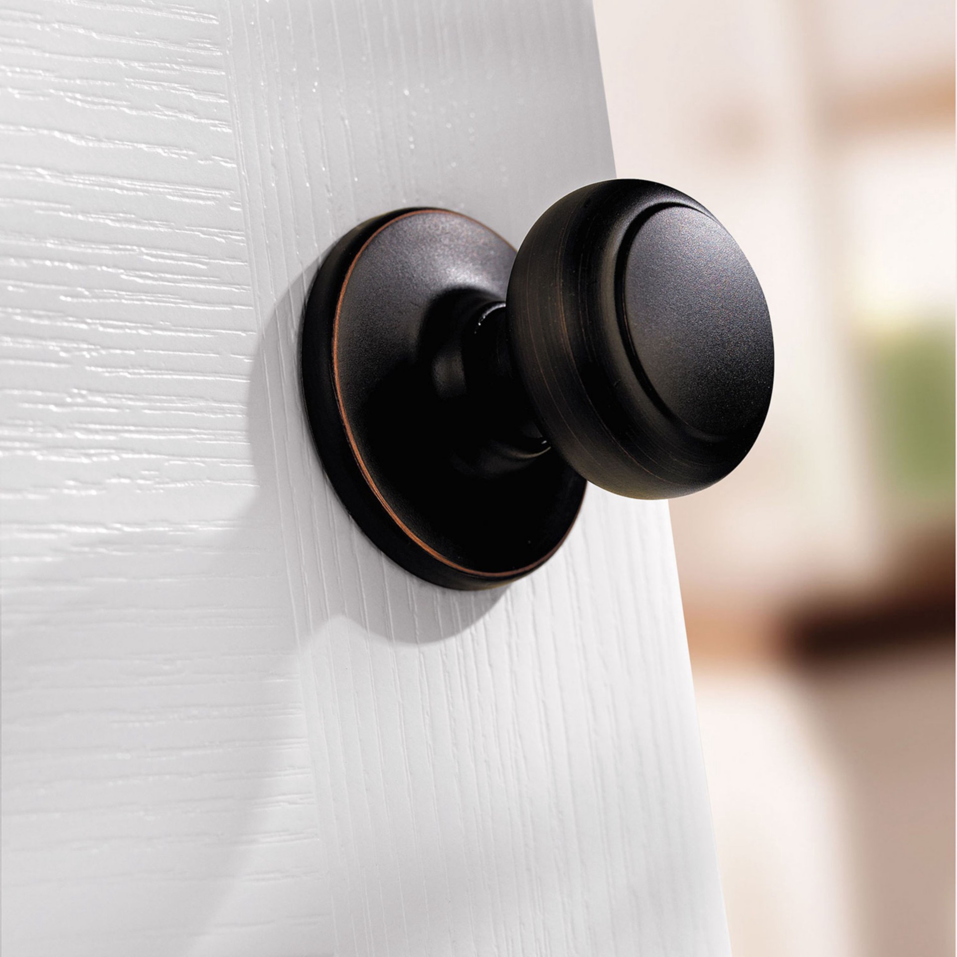 slide 6 of 6, Kwikset Cove Venetian Bronze Interior or Hall/Closet Passage Door Knob, 1 ct