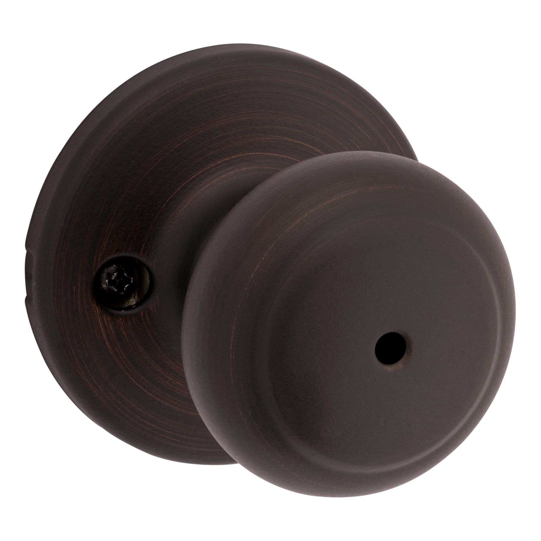 slide 1 of 6, Kwikset Cove Venetian Bronze Interior or Bed/Bath Privacy Door Knob, 1 ct