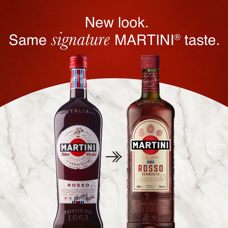 slide 3 of 6, Martini & Rossi Sweet Vermouth - 750ml Bottle, 750 ml