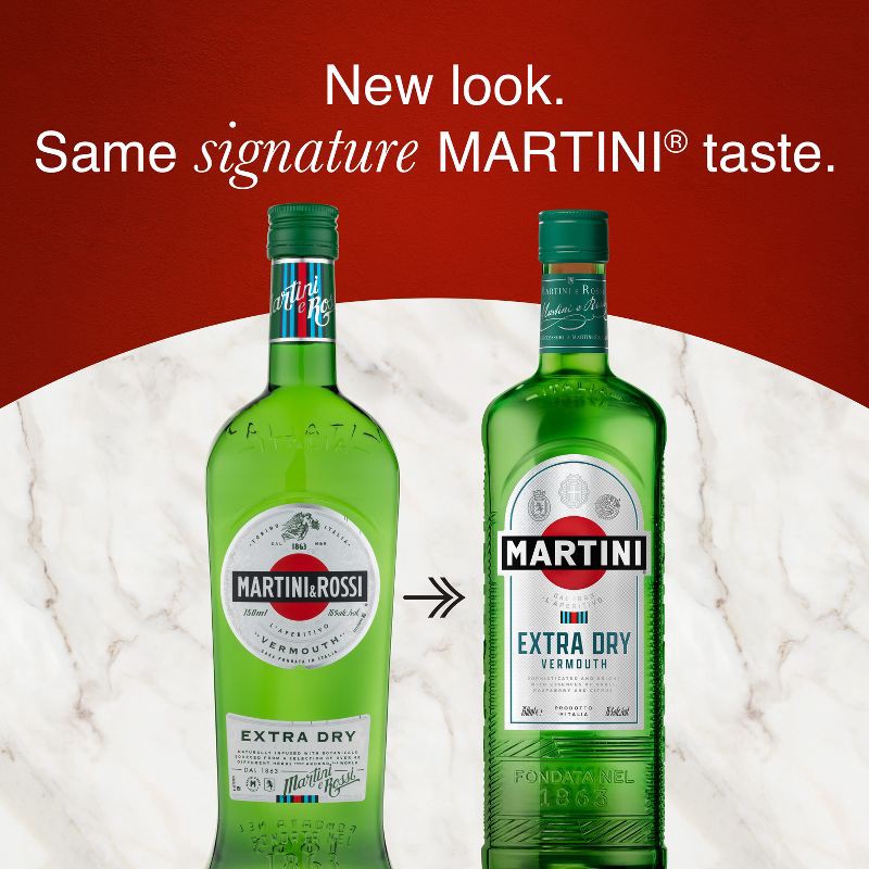slide 3 of 6, Martini & Rossi Extra Dry Vermouth - 750ml Bottle, 750 ml
