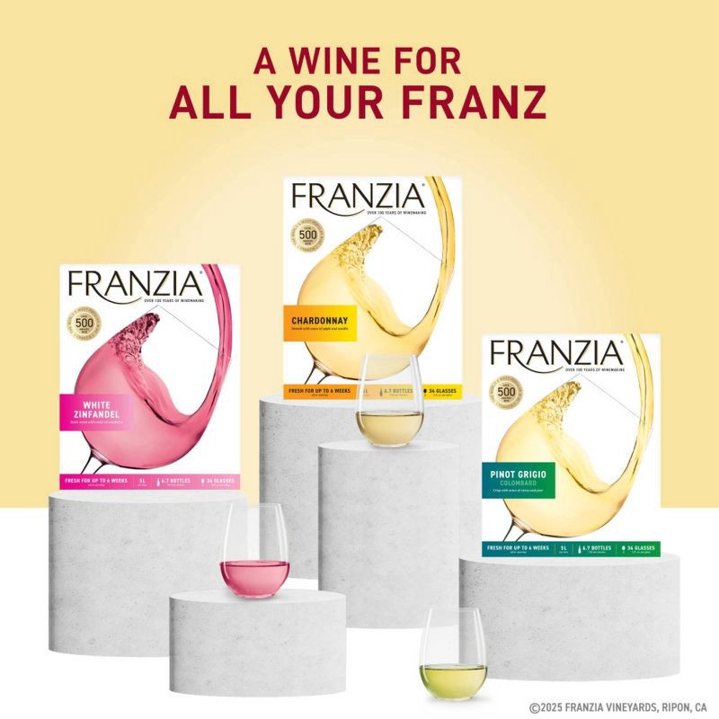 slide 9 of 10, Franzia White Zinfandel Wine - 5L Box, 5 liter