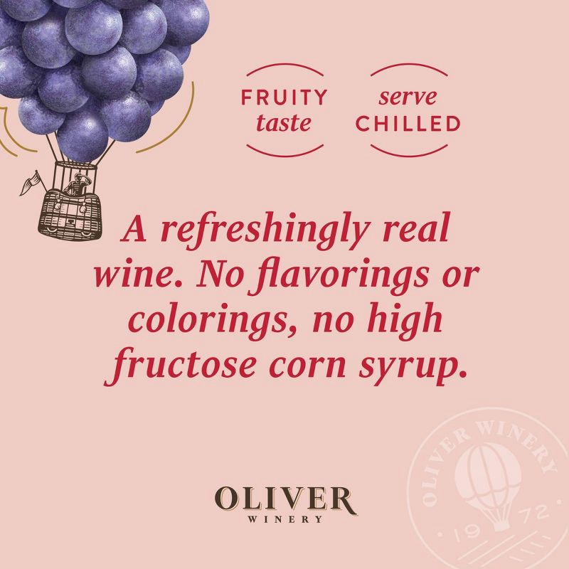 slide 5 of 7, Oliver Sweet Red - 750ml Bottle, 750 ml