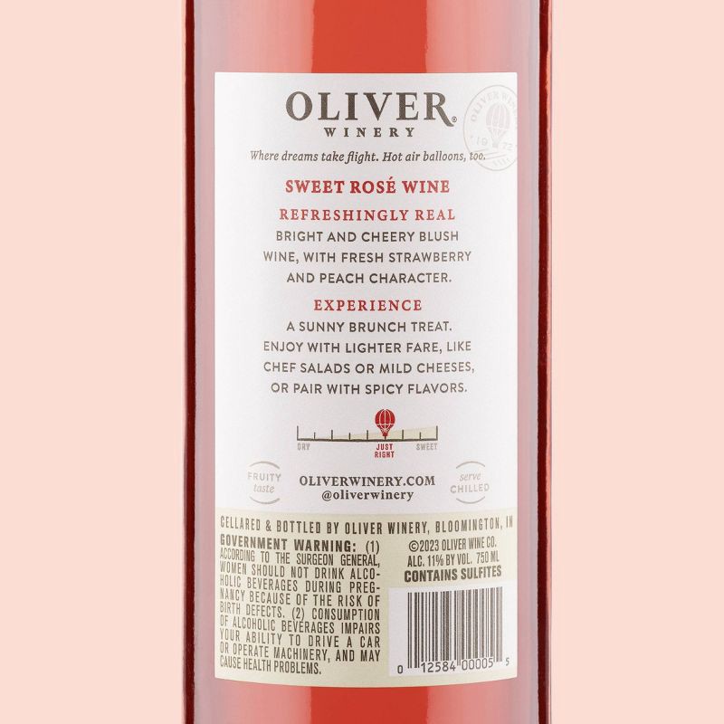 slide 6 of 7, Oliver Sweet Rosé - 750ml Bottle, 750 ml