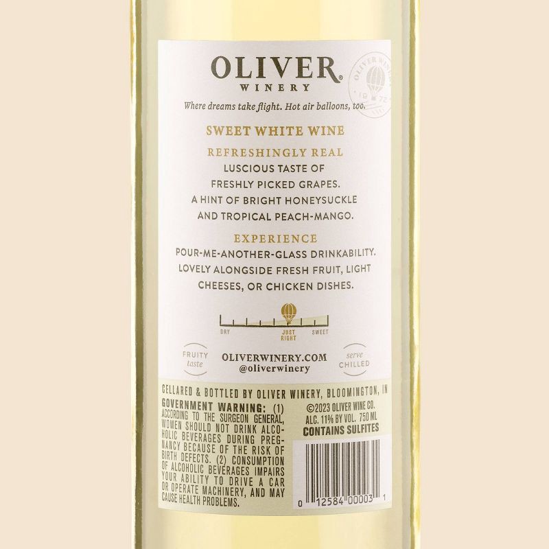 slide 6 of 7, Oliver Sweet White - 750ml Bottle, 750 ml