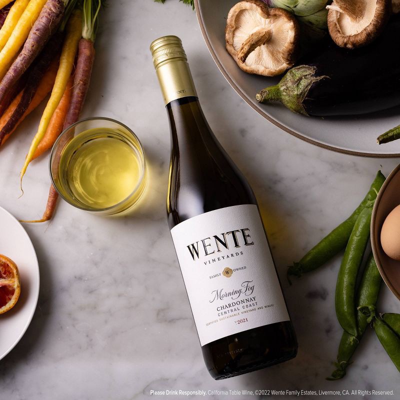 slide 2 of 8, Wente Vineyards Morning Fog Chardonnay Livermore Valley - 750ml Bottle, 750 ml