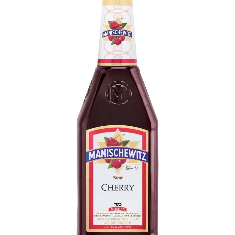 slide 1 of 1, Manischewitz Cherry Wine - 750ml Bottle, 750 ml