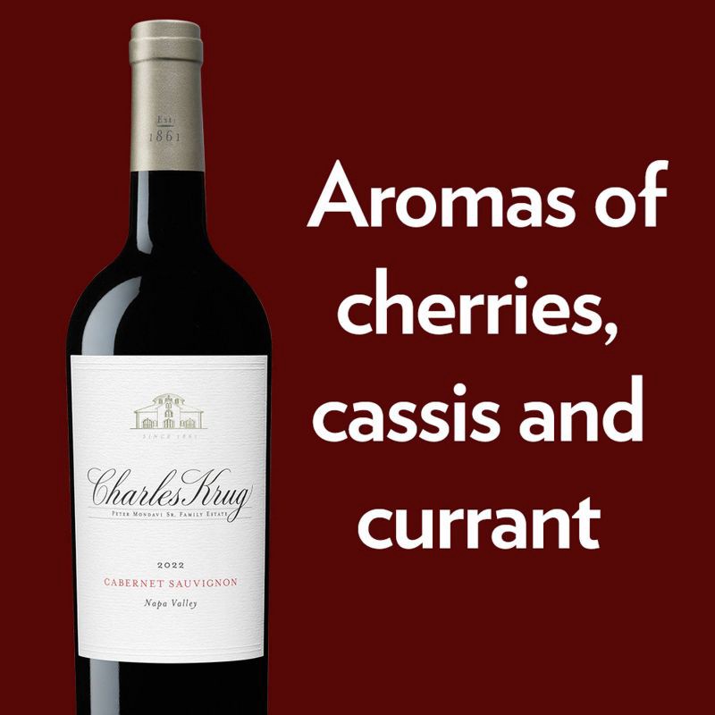 slide 4 of 10, Charles Krug Cabernet Sauvignon Red Wine - 750ml Bottle, 750 ml