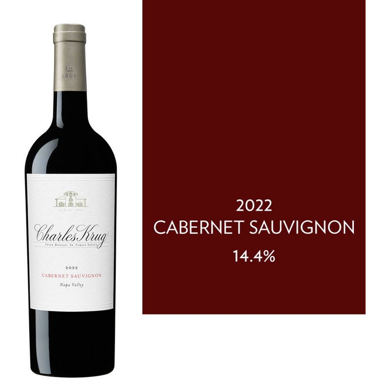 slide 8 of 10, Charles Krug Cabernet Sauvignon Red Wine - 750ml Bottle, 750 ml