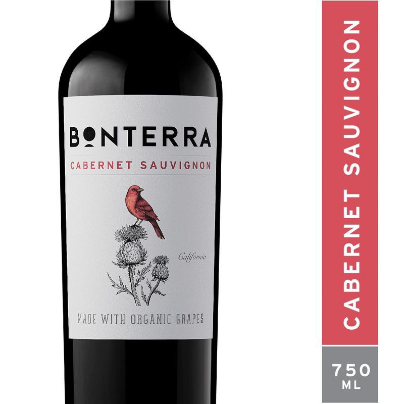 slide 2 of 7, Bonterra Cabernet Sauvignon Red Wine - 750ml Bottle, 750 ml