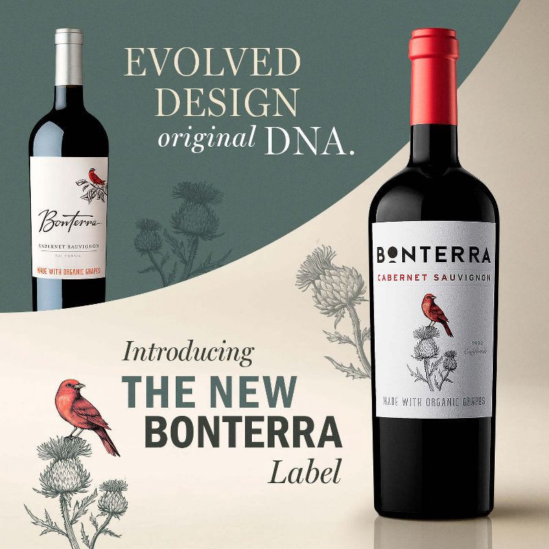 slide 3 of 7, Bonterra Cabernet Sauvignon Red Wine - 750ml Bottle, 750 ml
