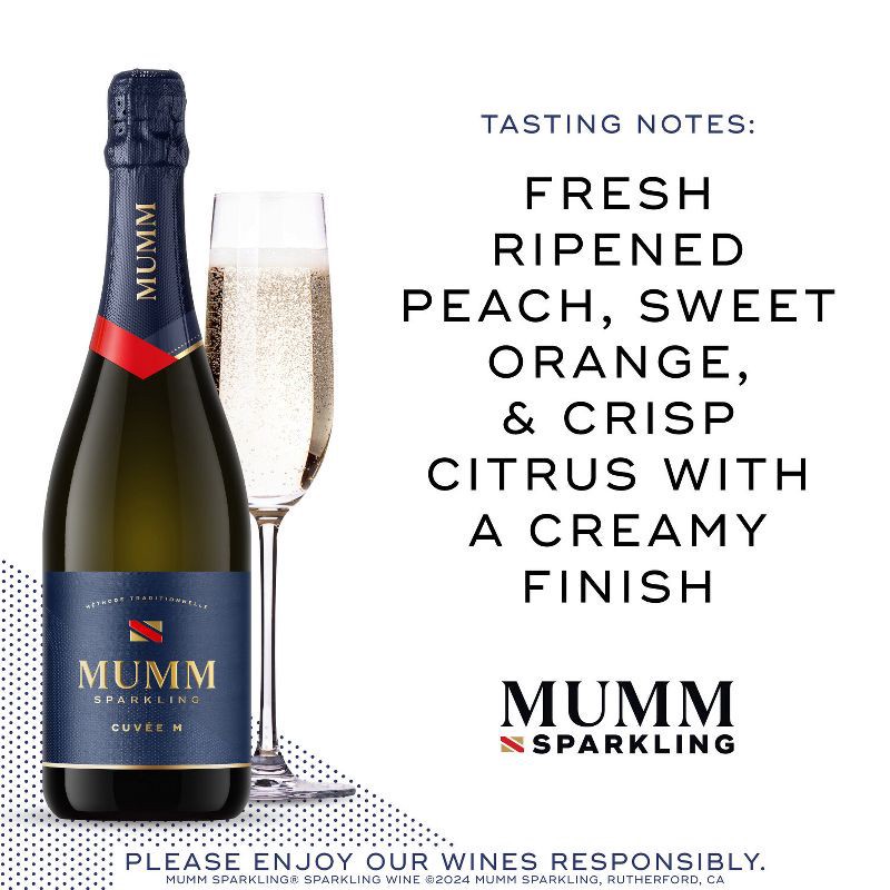 slide 2 of 8, Mumm Napa Mumm Sparkling Wine Cuvee M - 750ml Bottle, 750 ml