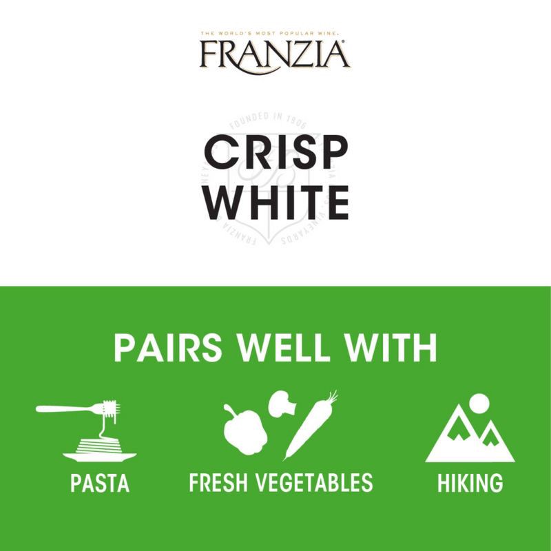 slide 6 of 10, Franzia Crisp White Wine - 5L Box, 5 liter