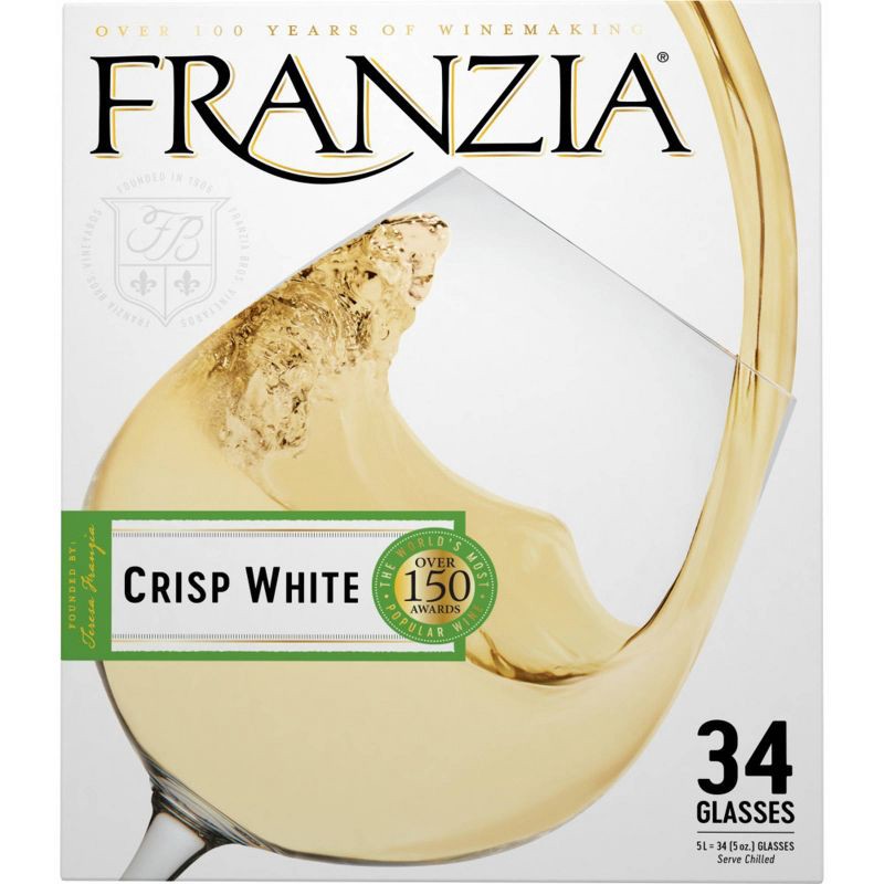 slide 9 of 10, Franzia Crisp White Wine - 5L Box, 5 liter