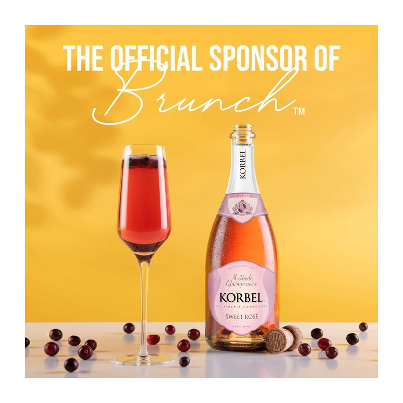 slide 6 of 11, Korbel Sweet Rosé Wine - 750ml Bottle, 750 ml