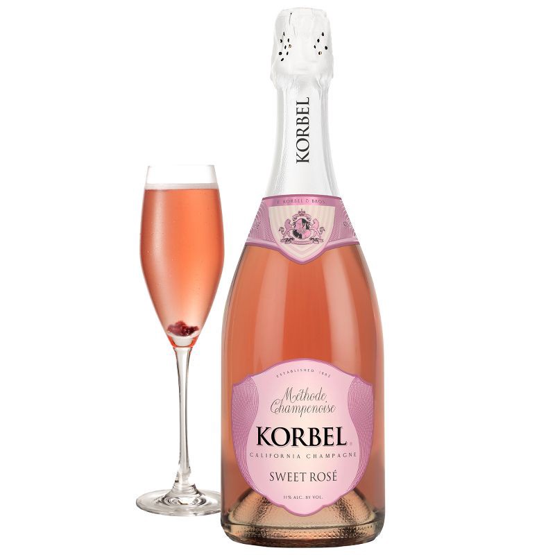 slide 10 of 10, Korbel Sweet Rosé Wine - 750ml Bottle, 750 ml