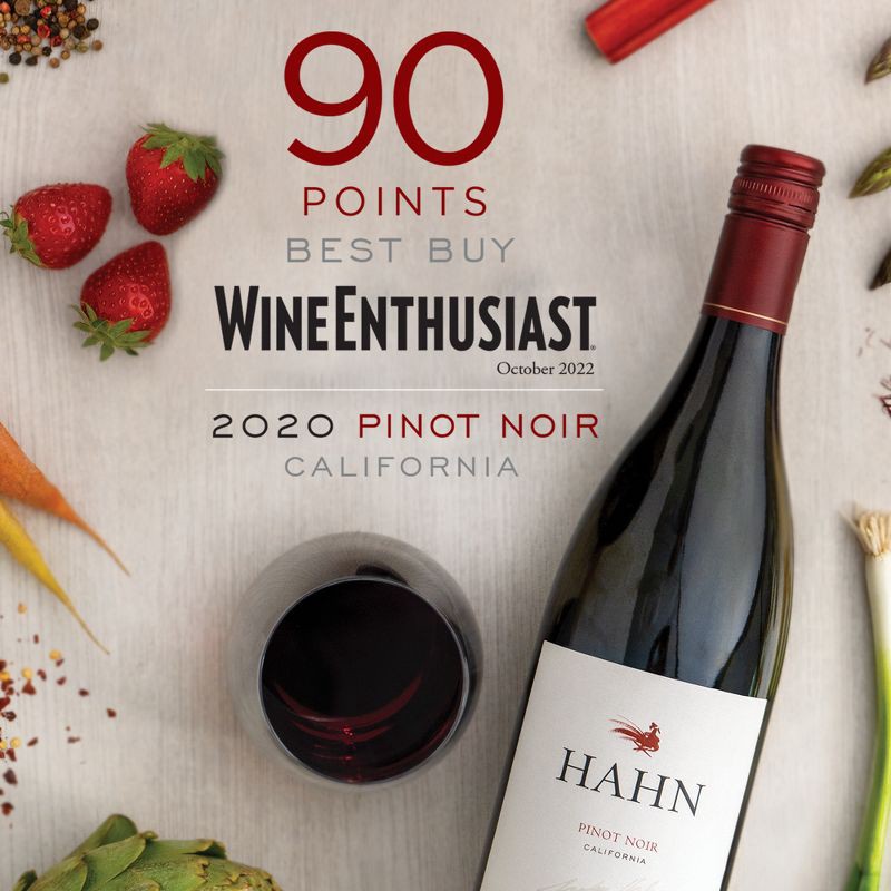 slide 3 of 10, Hahn Monterey Pinot Noir Red Wine - 750ml Bottle, 750 ml