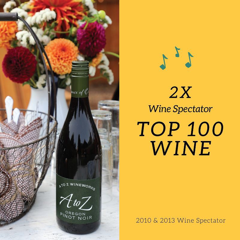 slide 5 of 6, A to Z Pinot Noir Red Wine - 750ml Bottle, 750 ml