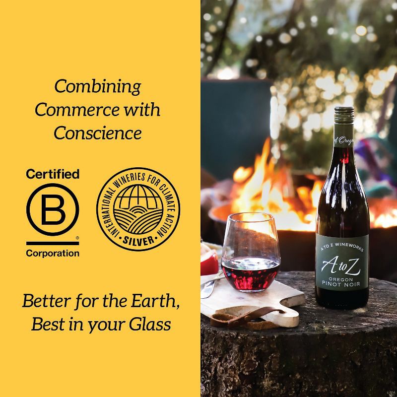 slide 6 of 6, A to Z Pinot Noir Red Wine - 750ml Bottle, 750 ml