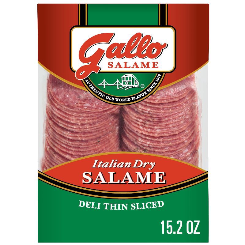 slide 1 of 6, Gallo Salame Gallo Sliced Salami - 15.2oz, 15.2 oz