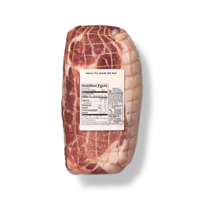 slide 5 of 5, Boneless Pork Shoulder Butt Roast - 2.48-5.00 lbs - price per lb - Good & Gather™, per lb