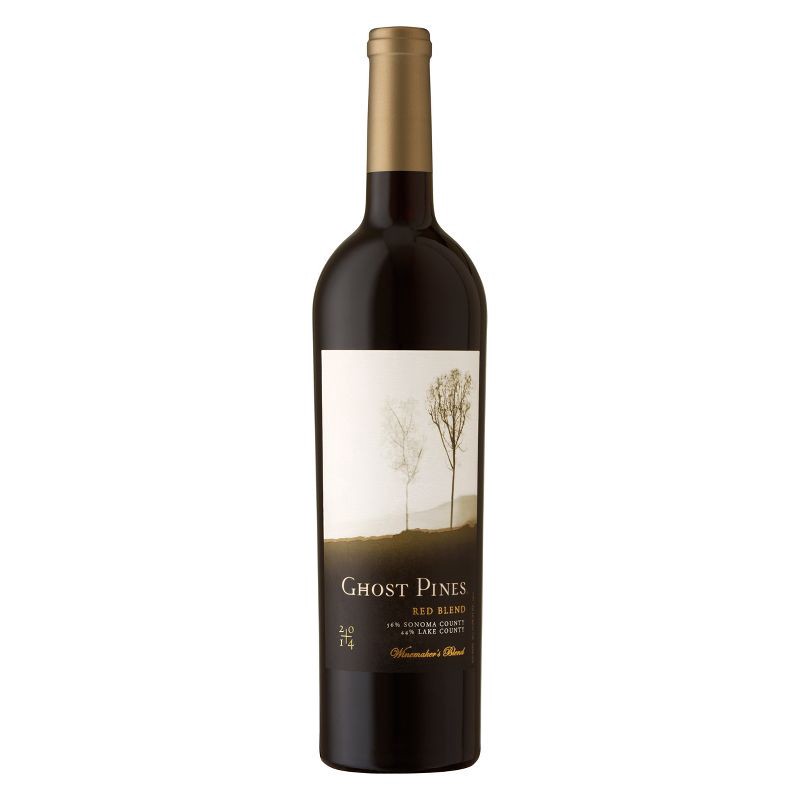 slide 1 of 4, Ghost Pines Red Blend Red Wine - 750ml Bottle, 750 ml