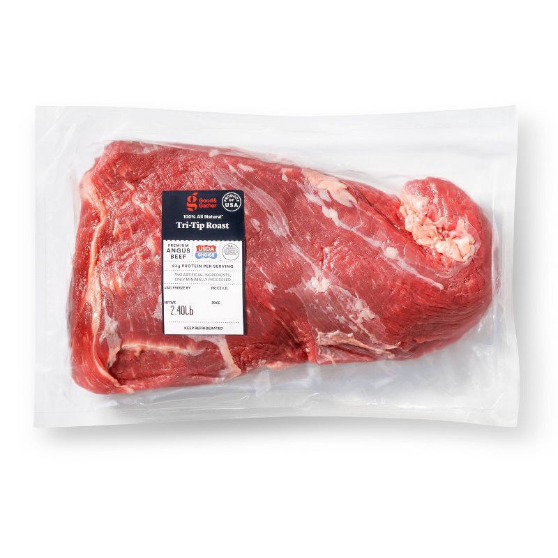 slide 1 of 4, USDA Choice Angus Beef Tri Tips - 1.59-3.80 lbs - price per lb - Good & Gather™, per lb