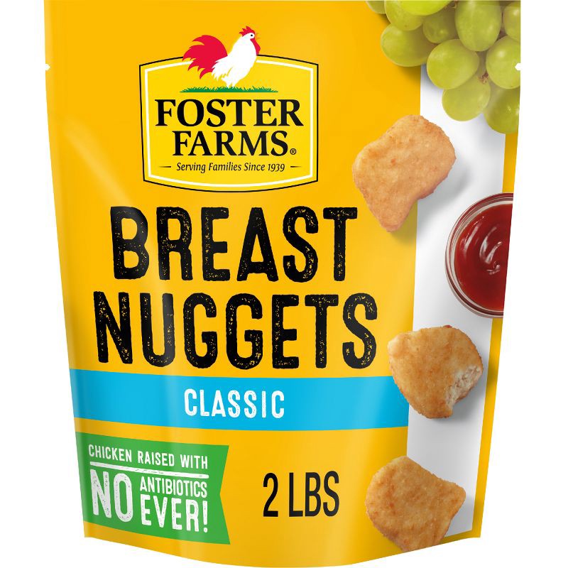 slide 2 of 14, Foster Farms Chicken Breast Nuggets - Frozen - 33.6oz, 33.6 oz