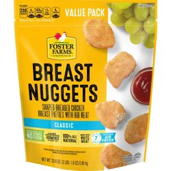 Foster Farms Chicken Breast Nuggets - Frozen - 33.6oz
