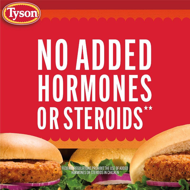 slide 2 of 7, Tyson Spicy Chicken Patties - Frozen - 23oz, 23 oz