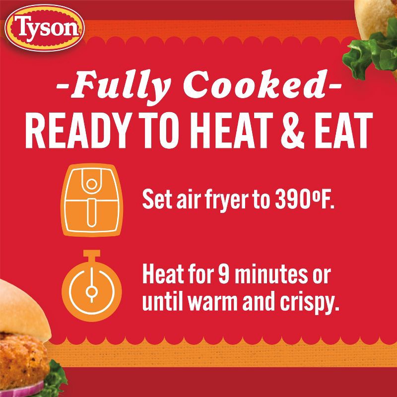 slide 3 of 7, Tyson Spicy Chicken Patties - Frozen - 23oz, 23 oz