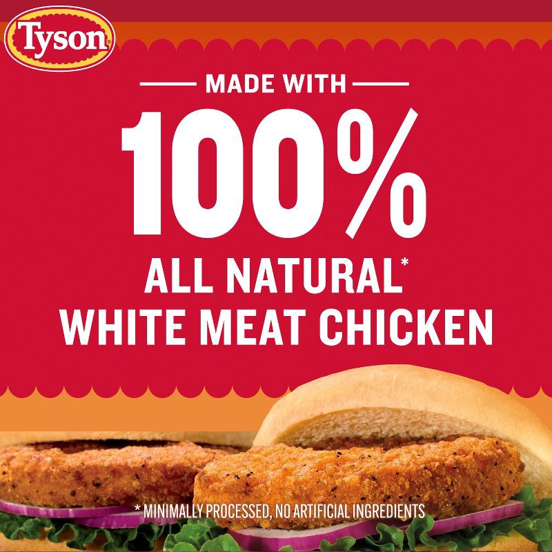 slide 3 of 12, Tyson Spicy Chicken Patties - Frozen - 23oz, 23 oz