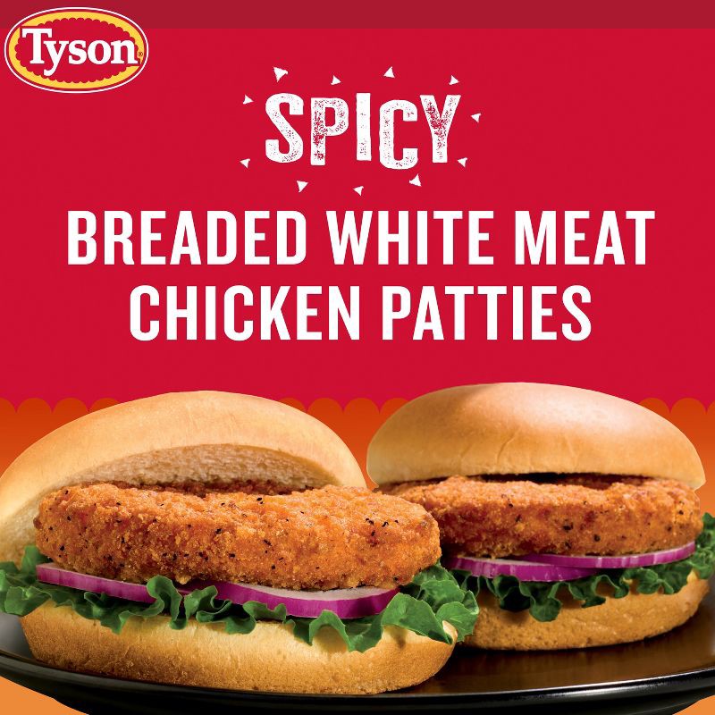 slide 7 of 12, Tyson Spicy Chicken Patties - Frozen - 23oz, 23 oz