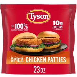 Tyson Spicy Chicken Patties - Frozen - 23oz