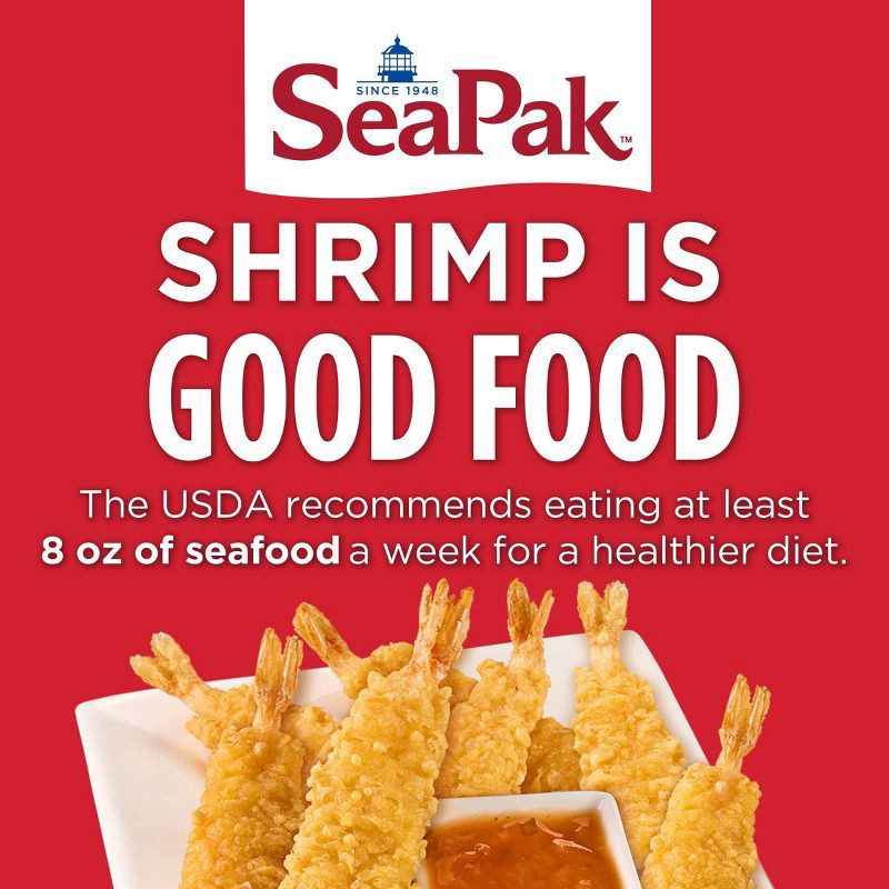 slide 3 of 8, Sea Pak SeaPak Tempura Shrimp in Crispy Coating - Frozen - 8.2oz, 8.2 oz